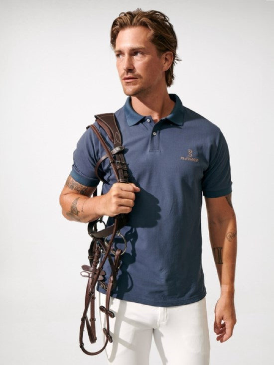PS of Sweden Lucas SS Pique Polo Mens - Storm Blue