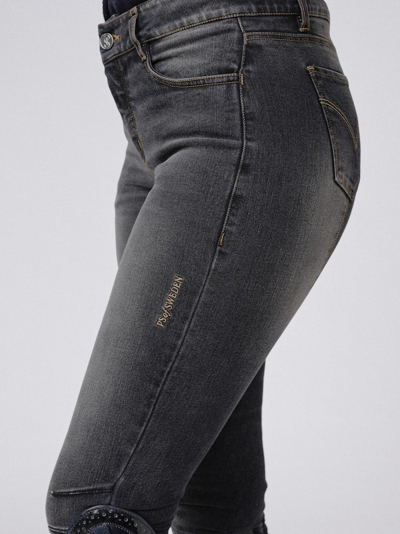 PS of Sweden Maggie Denim Breeches - Black Side