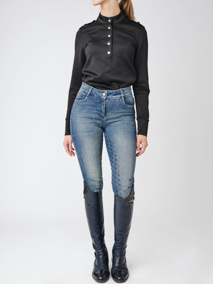 PS of Sweden Maggie Denim Breeches - Blue