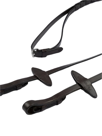 PS of Sweden Santa Fe Hunter Reins - Black