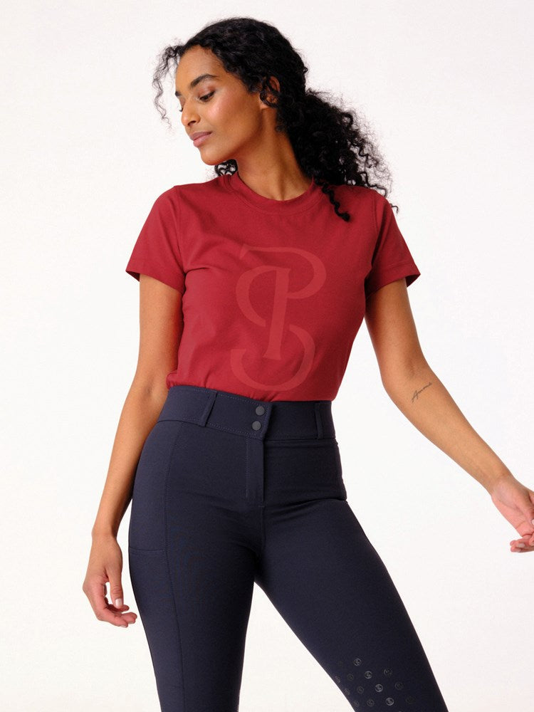 PS of Sweden Signature Womans Cotton Tee - Chilli Red