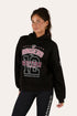 Ringers Western Ace Womens Oversized Hoodie - Black Front