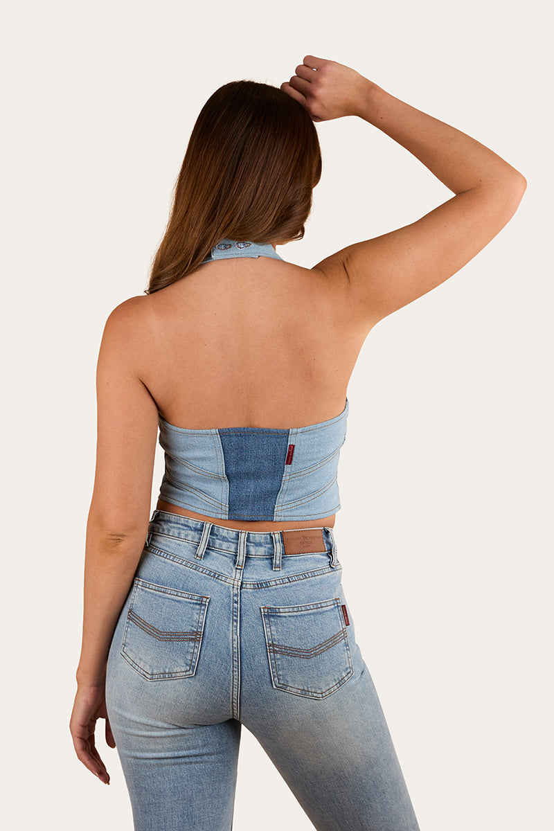 Ringers Western Alinta Womens Denim Bustier - Back