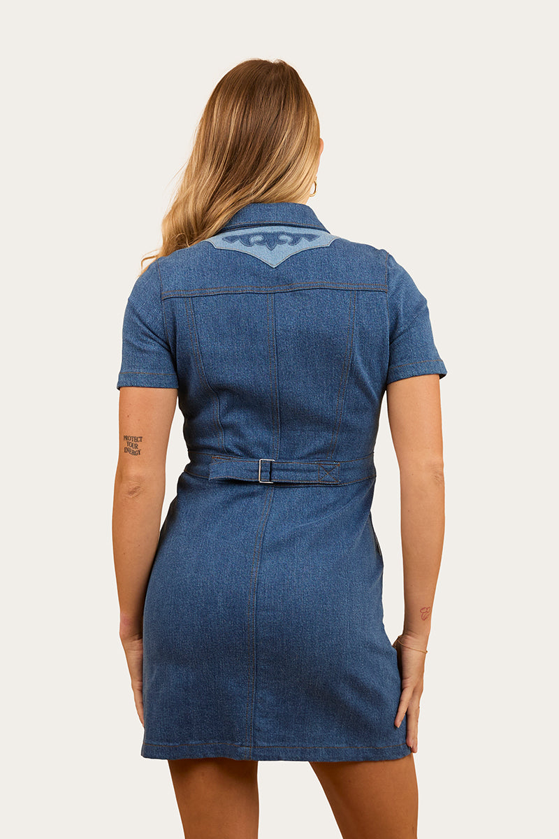 Ringers Western Alinta Womens Denim Mini Dress - 3