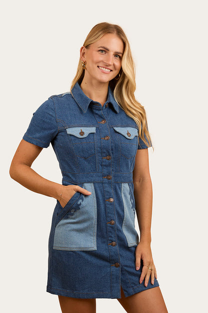 Ringers Western Alinta Womens Denim Mini Dress - 5