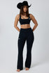 Ringers Western Anikafit Womens Bootleg Flare Legging - Black Front