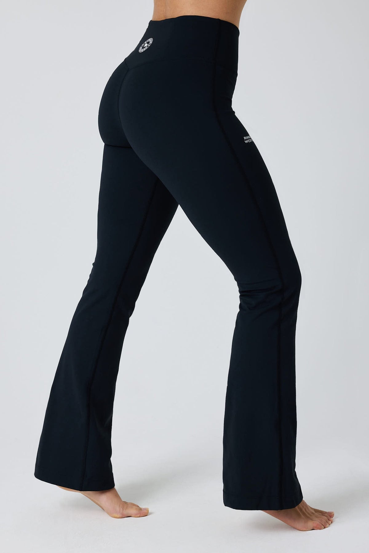 Ringers Western Anikafit Womens Bootleg Flare Legging - Black Side