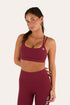 Ringers Western Anikafit Womens Signature Crop - Cabernet Front