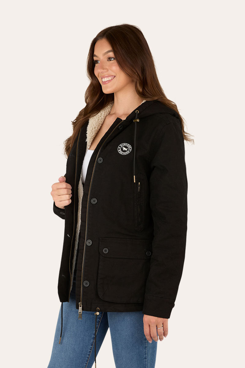 Ringers Western Aspen Womens Canvas Jacket - Black Side