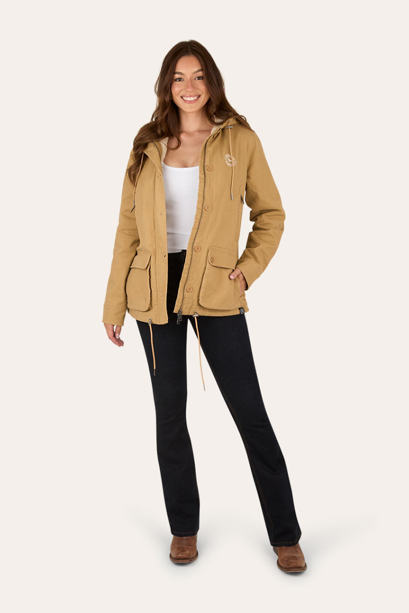 Ringers Western Aspen Womens Canvas Jacket - Sand Front