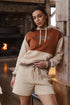 Ringers Western Aspley Womens Pullover Hoodie - Dark Sand