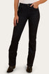 Ringers Western Athena Womens Mid Rise Bootleg Jean