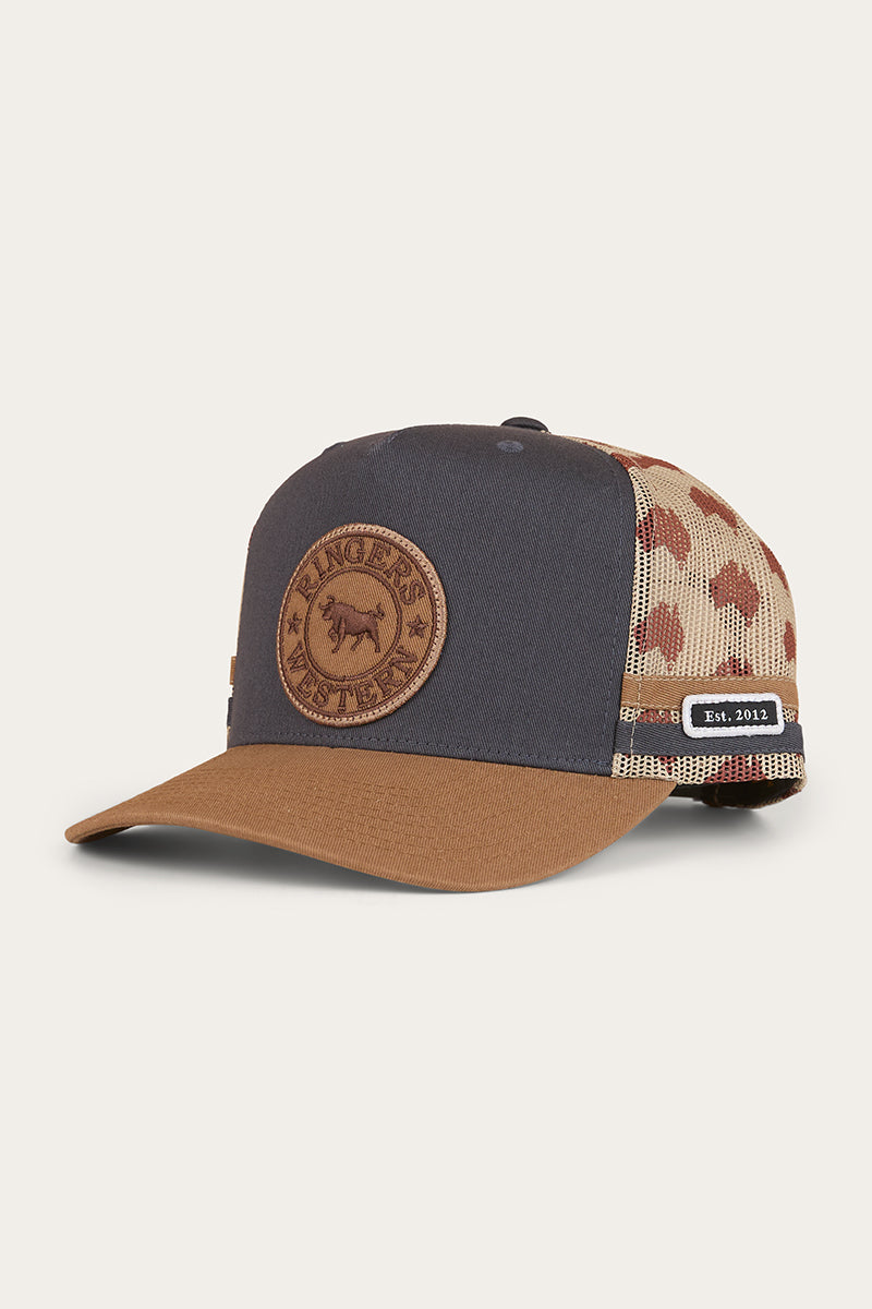 Ringers Western Aussie Rules Deep Fit Trucker Cap - Charcoal Clay