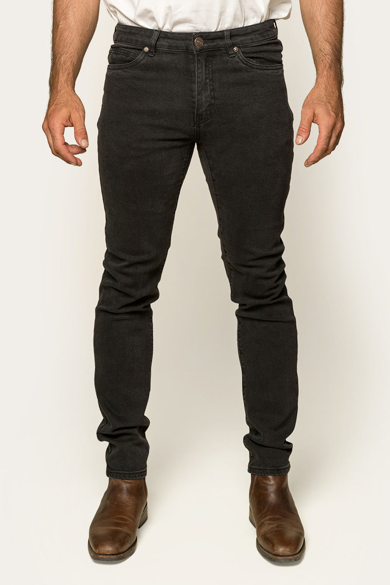 Ringers Western Austin Mens Mid Rise Slim Fit Jeans - Black Set