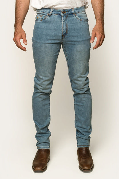 Ringers Western Austin Mens Mid Rise Slim Fit Jeans - Vintage Light Blue
