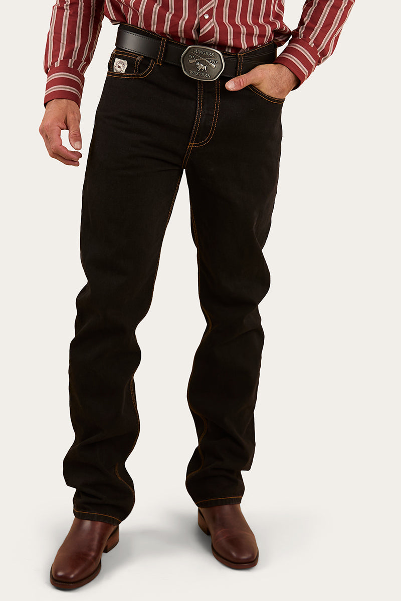 Ringers Western Barrington Mens Mid Rise Slim Fit Jean - Black - 2