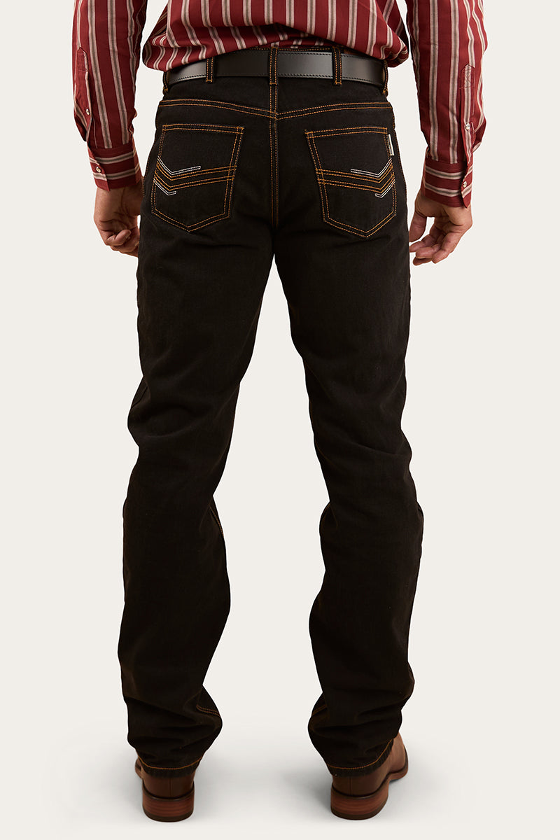 Ringers Western Barrington Mens Mid Rise Slim Fit Jean - Black - 3