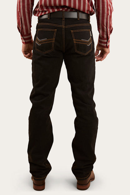 Ringers Western Barrington Mens Mid Rise Slim Fit Jean - Black - 3