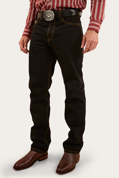 Ringers Western Barrington Mens Mid Rise Slim Fit Jean - Black - 5