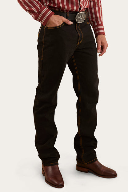 Ringers Western Barrington Mens Mid Rise Slim Fit Jean - Black - 7