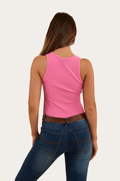 Ringers Western Blossom Womens Fitted Tank - 9