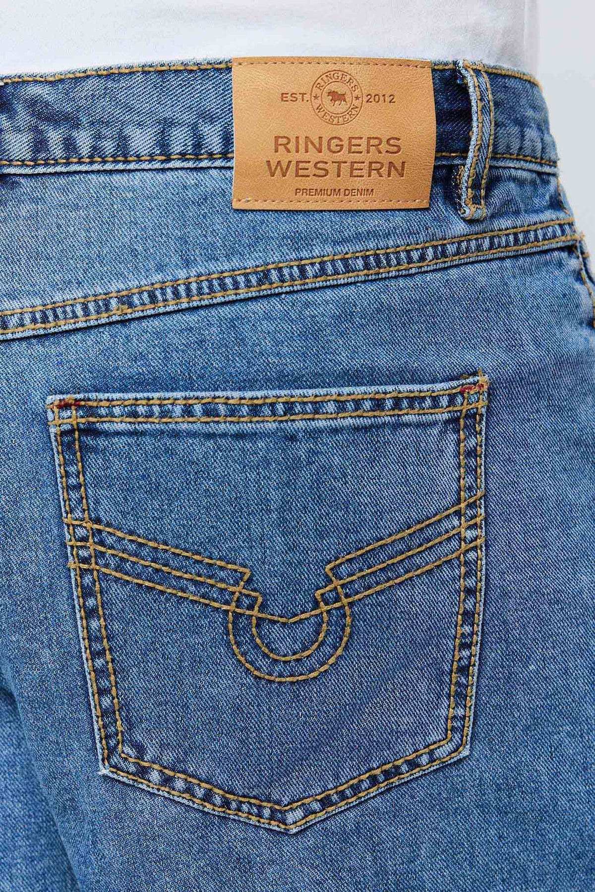 Ringers Western Bodie Mens Denim Short - 7