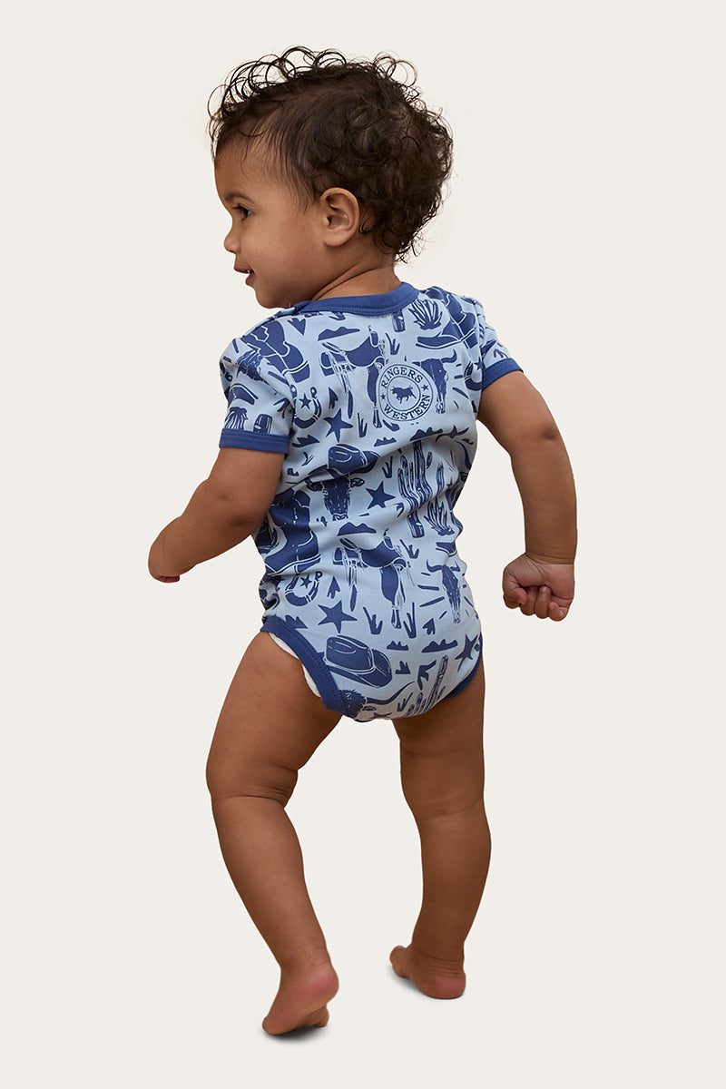 Ringers Western Boot Scootin Babies Short Sleeve Romper - 7