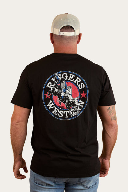 Ringers Western Bucking Bull Mens Loose Fit T-Shirt - 2