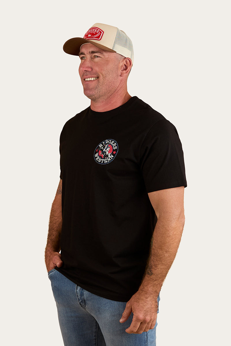 Ringers Western Bucking Bull Mens Loose Fit T-Shirt - 4