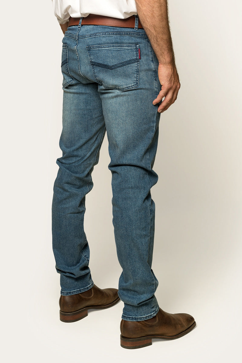 Ringers Western Burke Mens Mid Rise Tapered Slim Leg Jeans - 18