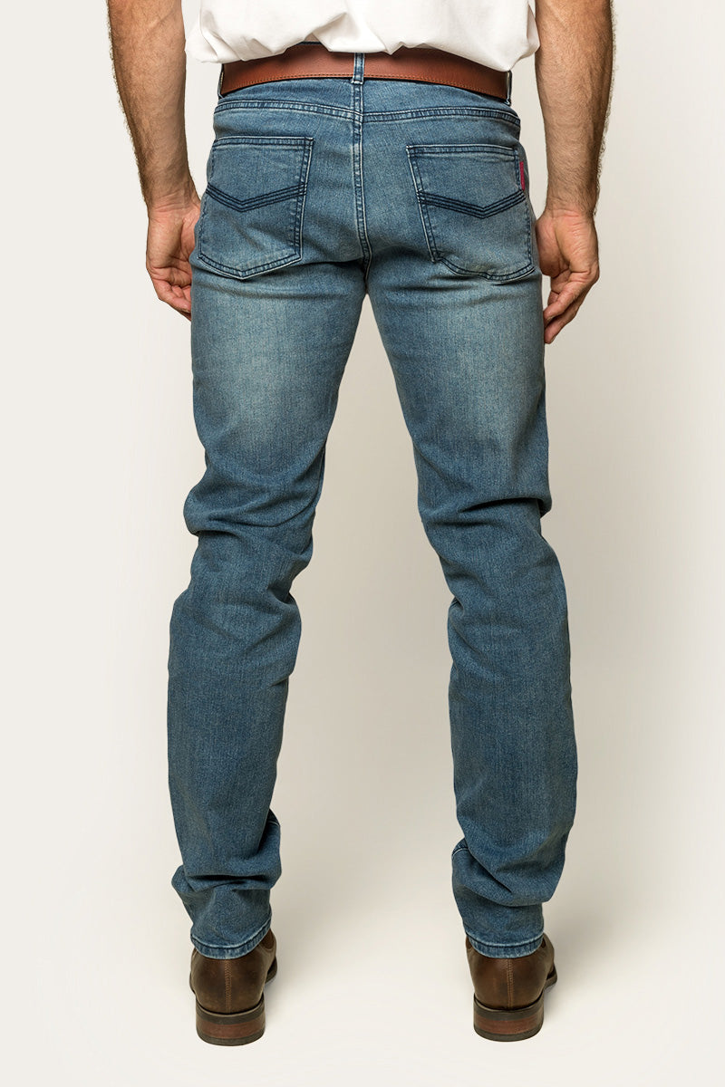 Ringers Western Burke Mens Mid Rise Tapered Slim Leg Jeans - 19
