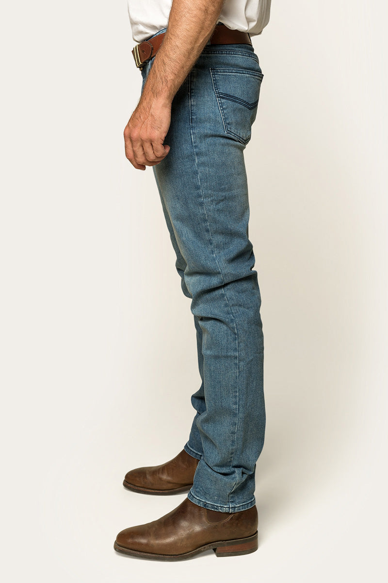 Ringers Western Burke Mens Mid Rise Tapered Slim Leg Jeans - 20