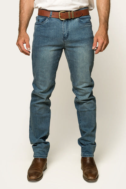 Ringers Western Burke Mens Mid Rise Tapered Slim Leg Jeans - 21