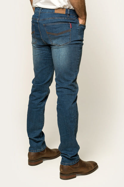 Ringers Western Burke Mens Mid Rise Tapered Slim Leg Jeans - 8