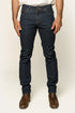 Ringers Western Burke Mens Mid Rise Tapered Slim Leg Jeans - Dark Blue