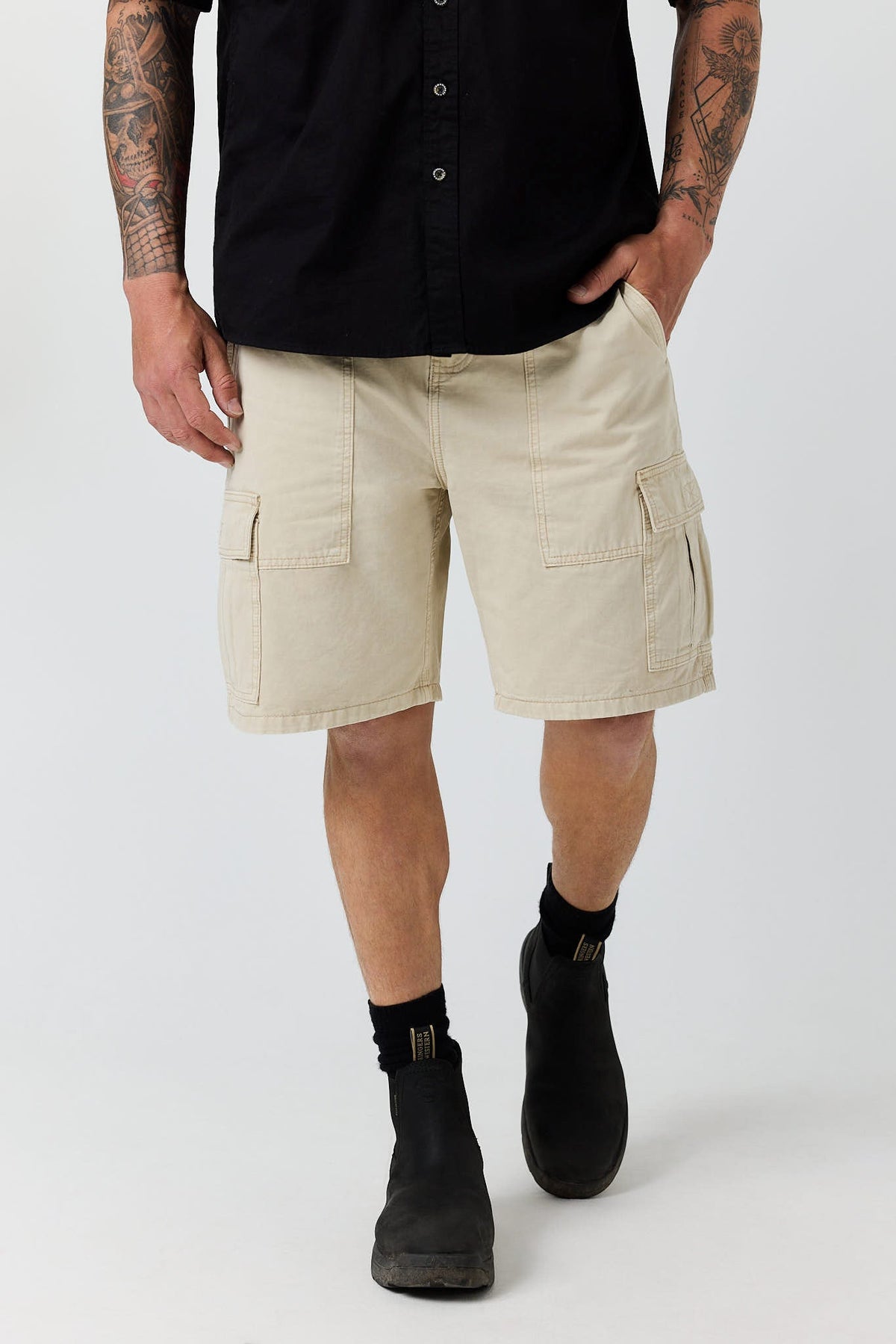 Ringers Western Bushland Cargo Walk Short - Sand Front