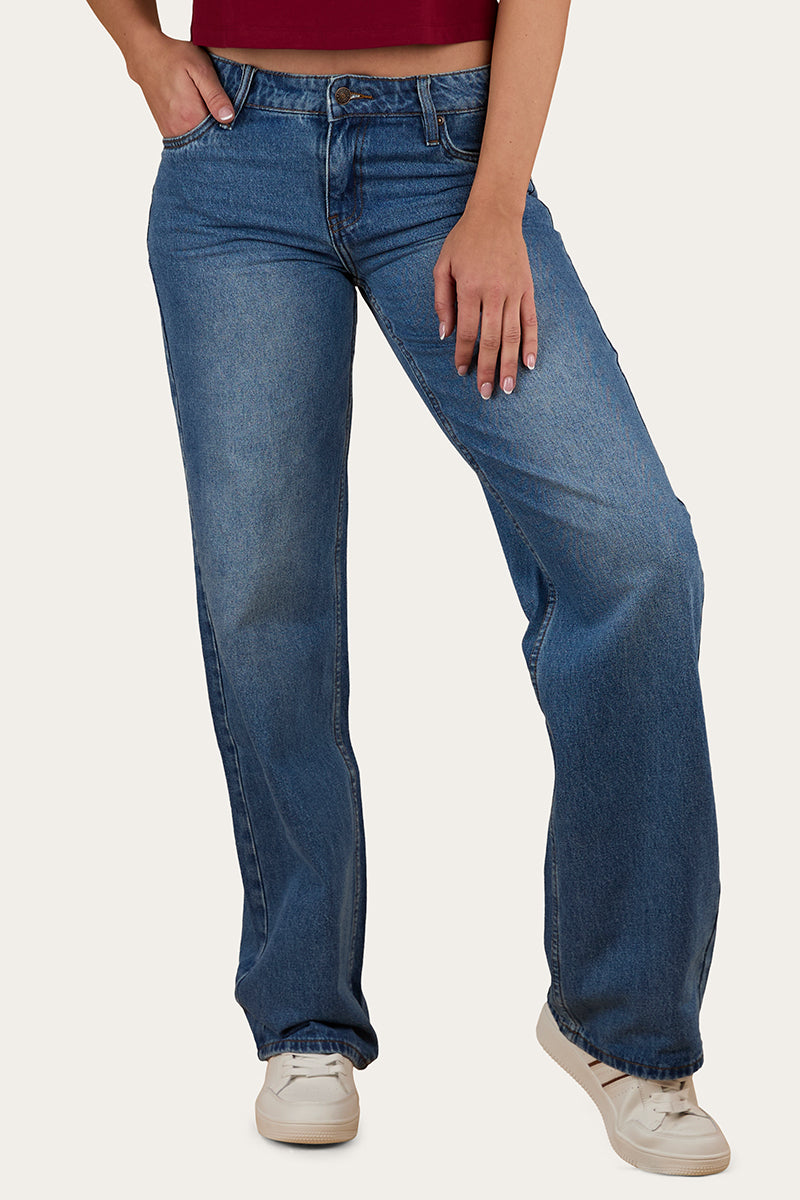 Ringers Western Cammy Womens Low Rise Wide Leg Jean - Front