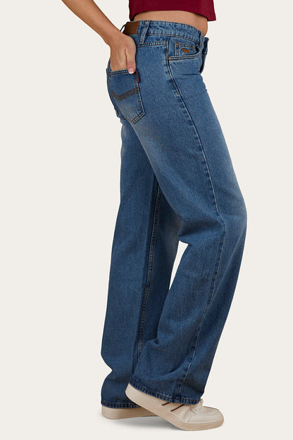 Ringers Western Cammy Womens Low Rise Wide Leg Jean - Side