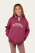 Ringers Western Campus Kids Pullover Hoodie - Berry Front