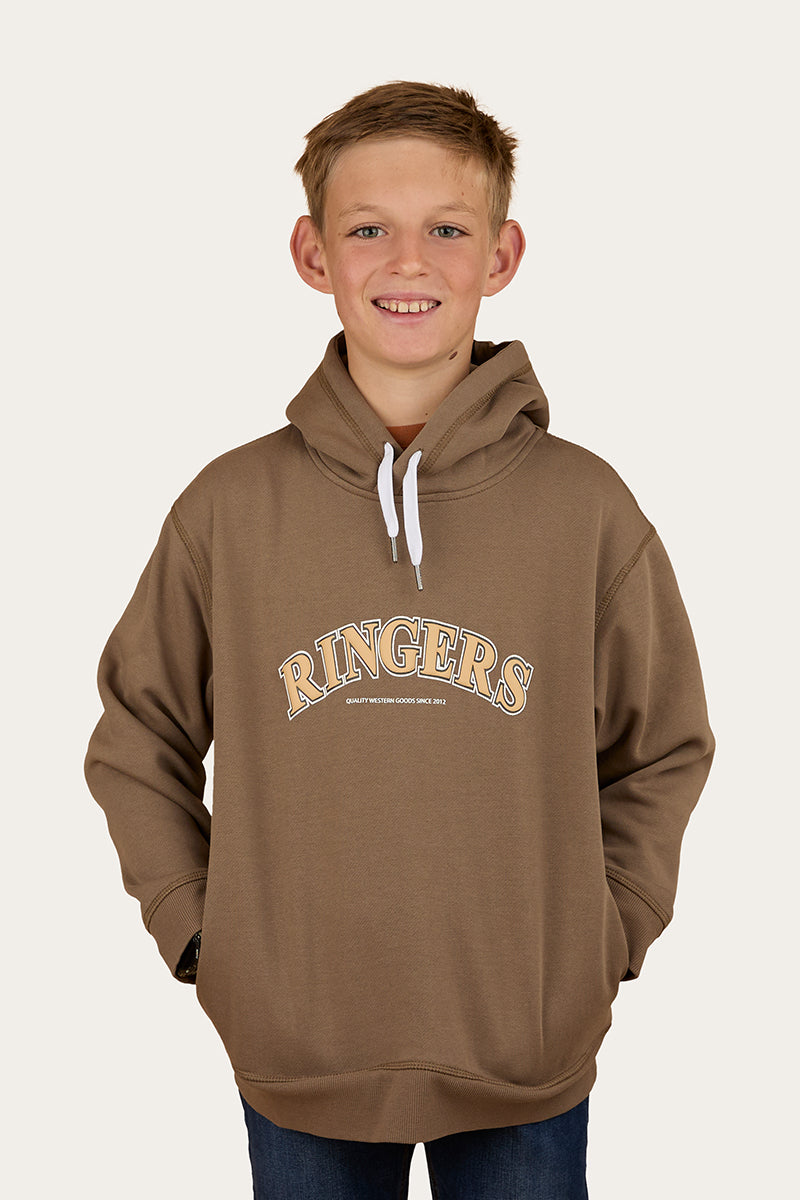 Ringers Western Campus Kids Pullover Hoodie - Mushroom Front