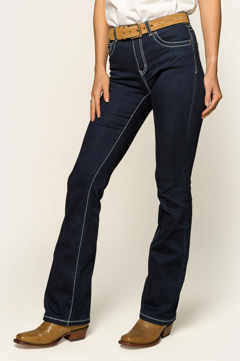 Ringers Western Caroline Womens Mid Rise Bootleg Jean - 10