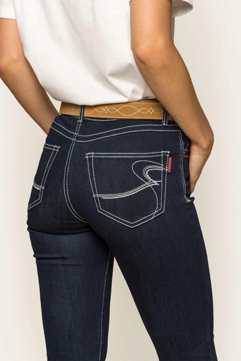Ringers Western Caroline Womens Mid Rise Bootleg Jean - 12