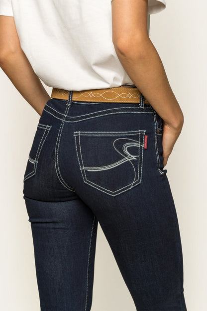Ringers Western Caroline Womens Mid Rise Bootleg Jean - 12