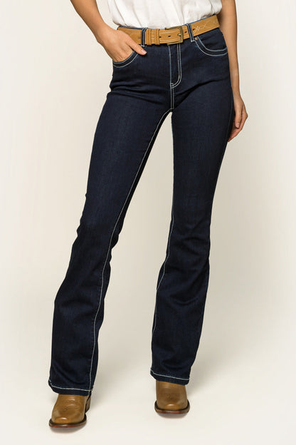Ringers Western Caroline Womens Mid Rise Bootleg Jean - 16
