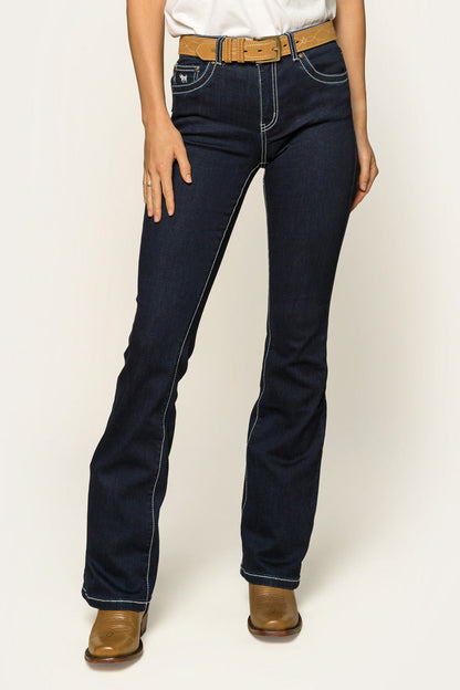 Ringers Western Caroline Womens Mid Rise Bootleg Jean - 17