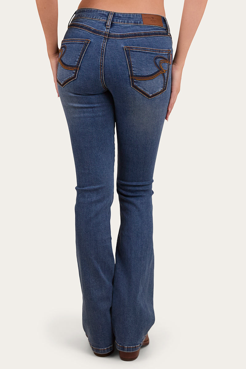 Ringers Western Caroline Womens Mid Rise Bootleg Jean - 2