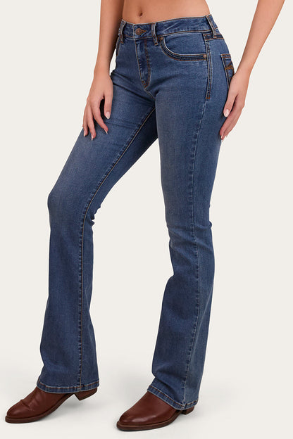 Ringers Western Caroline Womens Mid Rise Bootleg Jean - 3