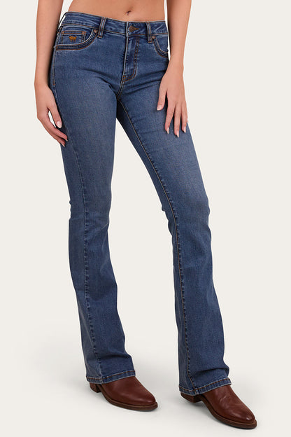 Ringers Western Caroline Womens Mid Rise Bootleg Jean - 4