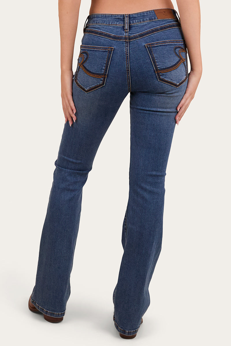 Ringers Western Caroline Womens Mid Rise Bootleg Jean - 5