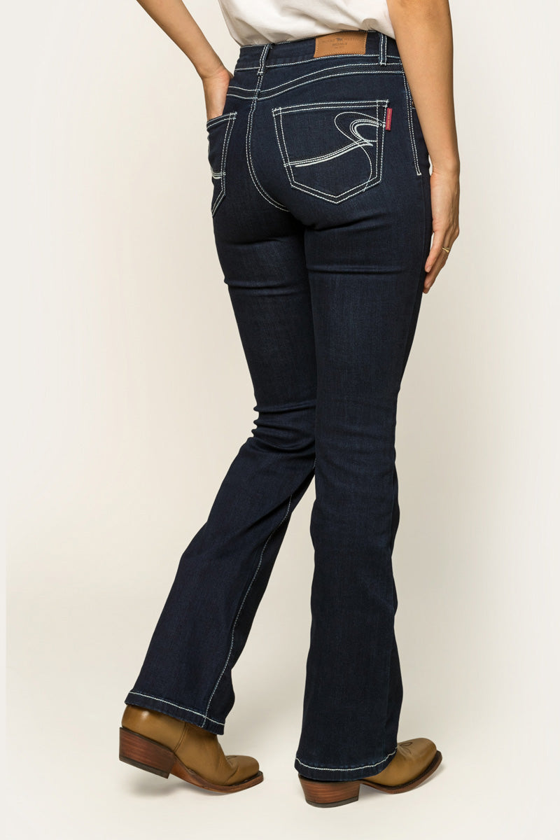 Ringers Western Caroline Womens Mid Rise Bootleg Jean - 6